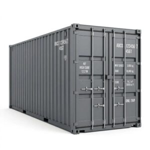 40ft High Cube Standard Container – One-Trip – Gray