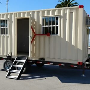 Home / Trailers / 20ft Mobile Office Container With Trailer