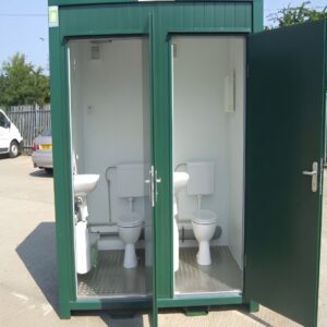 1+1 Double Mains Toilet 8Ft x 5Ft (Green)