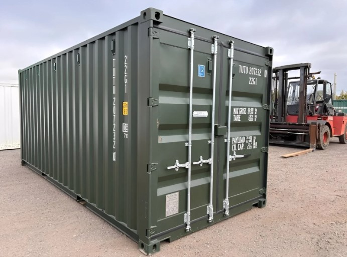 20Ft Shipping Container (One Trip) – Dark Green