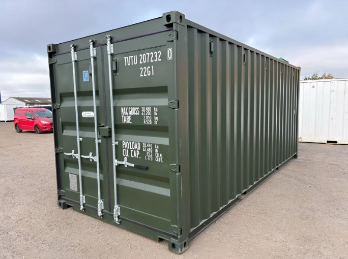 20Ft Shipping Container (One Trip) – Dark Green - Image 3