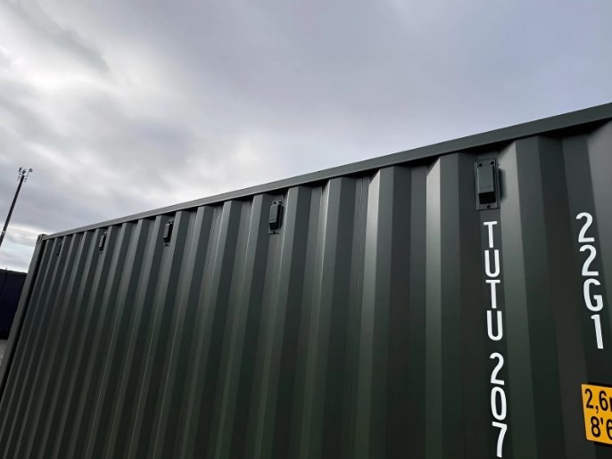20Ft Shipping Container (One Trip) – Dark Green - Image 6