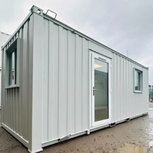 21ft x 8ft Custom Office Cabin – Portable Building with A/C & Glazed Door